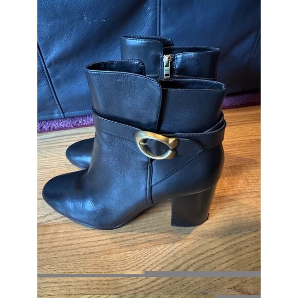 Coach Leather Boots Size 9.5 - Picture 3 of 10